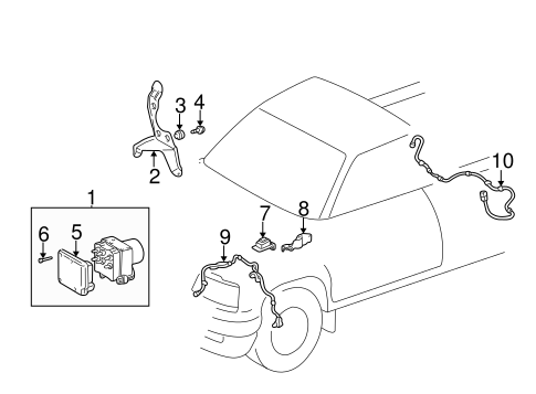 BRAKES/ANTI-LOCK BRAKES for 2000 Toyota Tacoma #4