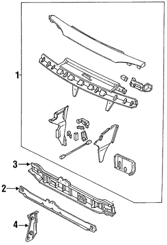 Capri RADIATOR SUPPORT