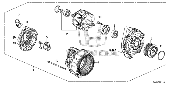 Engine/Alternator (Denso) (V6) for 2012 Honda ACCORD SEDAN #1