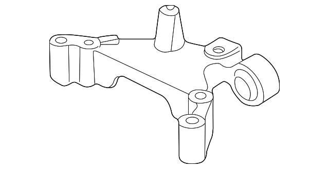 KKU000151 Деталь MOUNT BRACKET, RIGHT