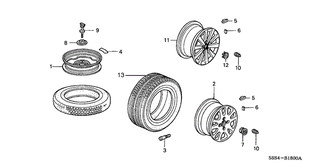CHASSIS/WHEEL for 2003 Honda CIVIC HATCHBACK #1