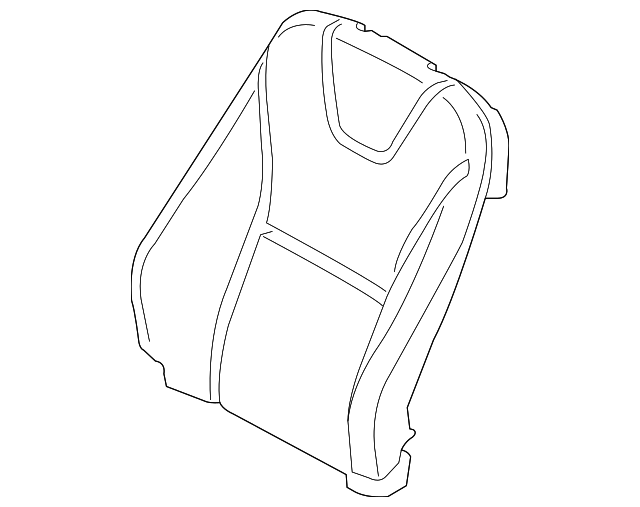9124435 Деталь SEAT BACK PAD, RIGHT
