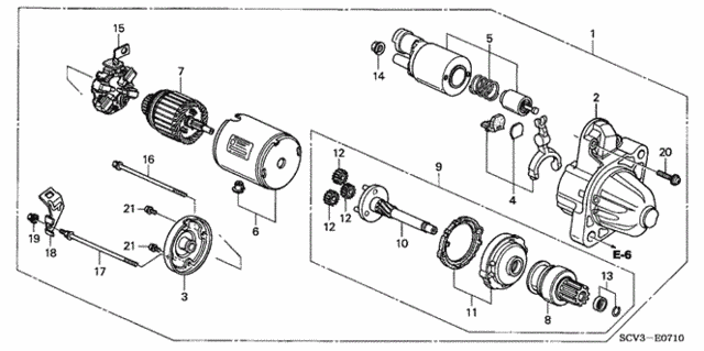Starter Motor (Mitsubishi) (Mhg016) for 2006 Honda Element #0