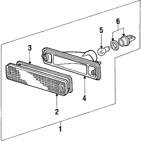 Light Assembly, L Front Turn Signal Light Assembly, L Front Turn Signal