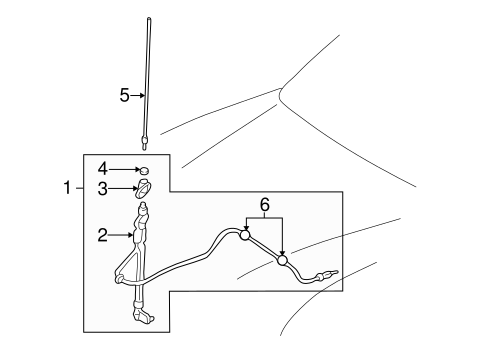 ELECTRICAL/ANTENNA & RADIO for 2000 Toyota Tundra #1