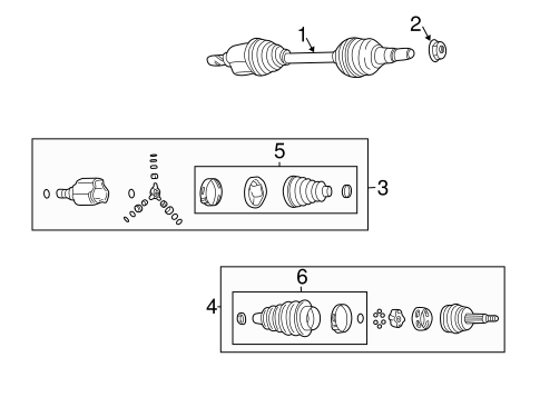 Vue AXLE SHAFT & JOINTS