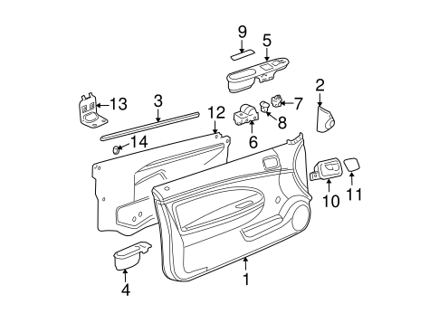 INTERIOR TRIM - DOOR Parts for 2005 Chevrolet Cobalt #1