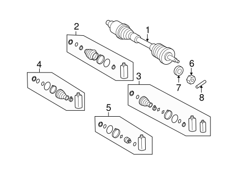 Drive Axles for 2006 Hyundai Azera #0