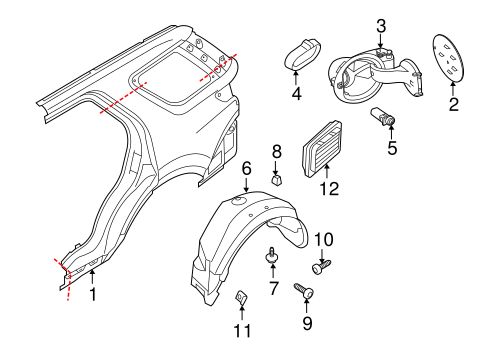Body/Quarter Panel & Components for 2012 Ford Explorer #1