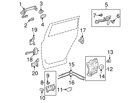 BODY/LOCK & HARDWARE for 2011 Toyota Highlander #2