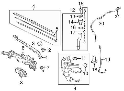 BODY/WIPER & WASHER COMPONENTS for 2016 Toyota Prius #1