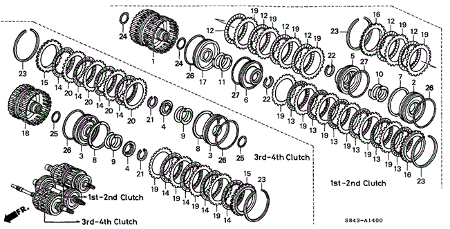 TRANSMISSION - AUTOMATIC/AT CLUTCH (V6) for 2002 Honda ACCORD SEDAN #1