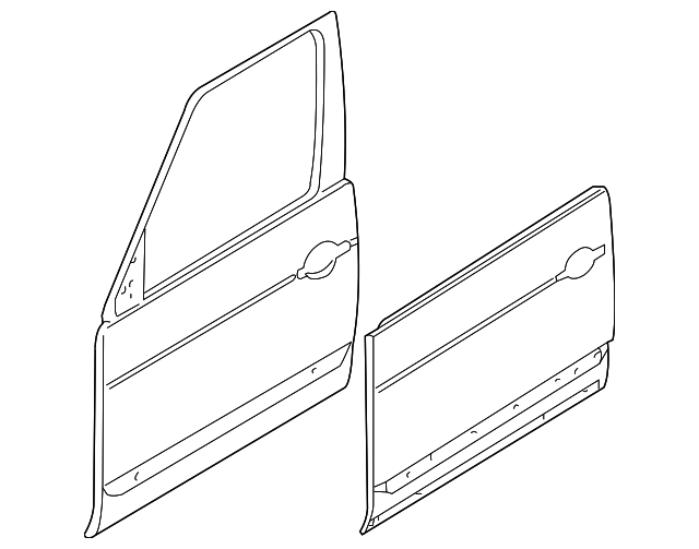 LR023161 Деталь DOOR SHELL, LEFT