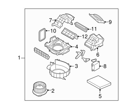 Heater Components for 2014 Infiniti Q60 #0