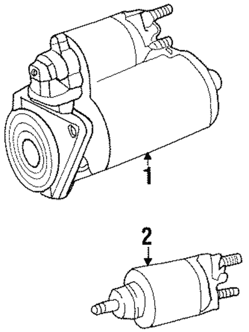 Starter for 1993 Volkswagen Jetta #0