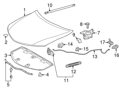 BODY/HOOD & COMPONENTS for 2013 Toyota Camry #1