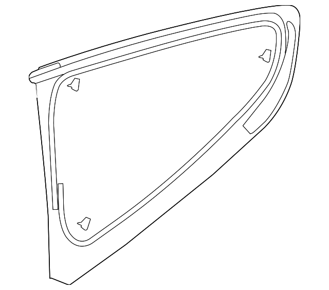 FR3Z-6329710-A Деталь QTR GLASS, RIGHT