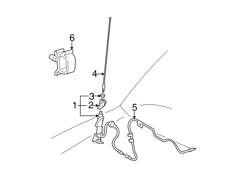 ELECTRICAL/ANTENNA & RADIO for 2005 Toyota RAV4 #1