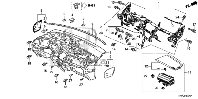 Lid Assembly, R Instrument Side *NH167L* (Graphite Black) Lid Assembly, R Instrument Side *NH167L* (Graphite Black)