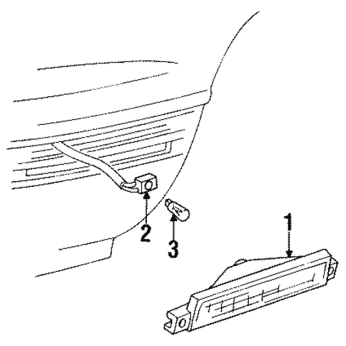 Side Marker Lamps for 1998 Oldsmobile 88 #0