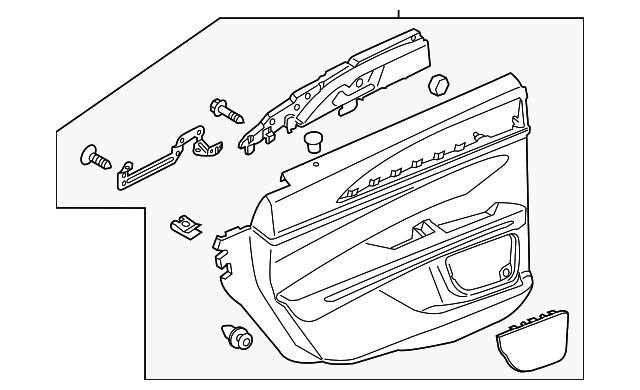 DP5Z-5427406-BJ Деталь DOOR TRIM PANEL, RIGHT