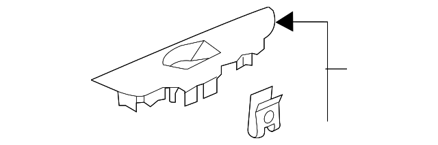 DP5Z-14527-AD Деталь SWITCH BEZEL, RIGHT