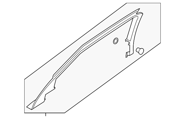 DP5Z-5425505-AA Деталь WINDOW MOLDING, LEFT