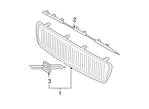 V70 GRILLE & COMPONENTS