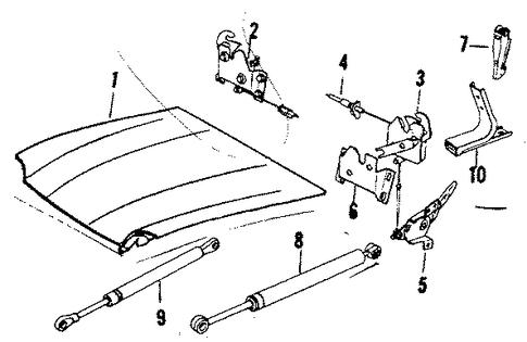 XJS HOOD & COMPONENTS