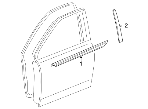 BODY/EXTERIOR TRIM - FRONT DOOR for 2006 Scion xA #1