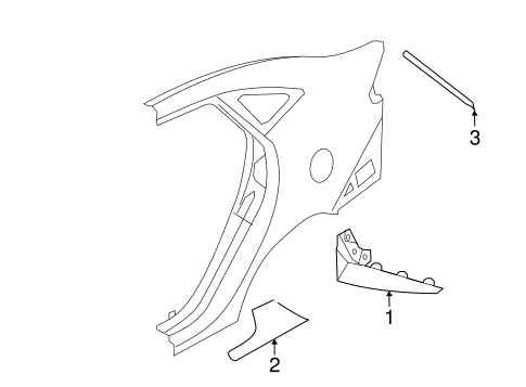 Fiesta EXTERIOR TRIM - QUARTER PANEL 2