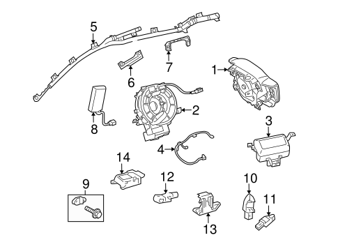 Electrical/Air Bag Components for 2010 Toyota RAV4 #7