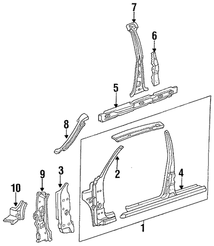 Taurus CENTER PILLAR & ROCKER 2