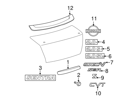 Spoiler for 2010 Nissan Sentra #0