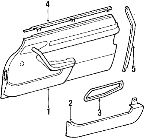Interior Trim for 1989 Mercedes-Benz 560 SL #1