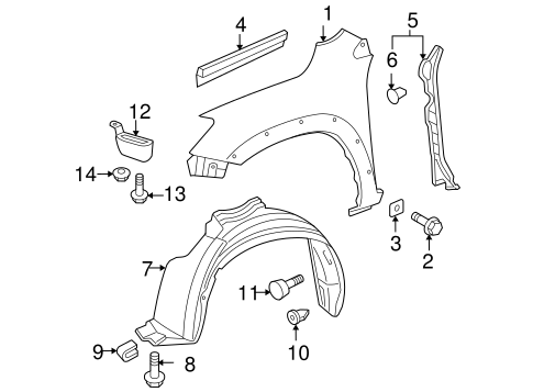 BODY/FENDER & COMPONENTS for 2012 Toyota RAV4 #1