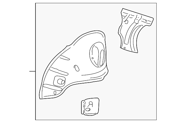 22712051 Деталь WHEELHOUSE ASSY, LEFT
