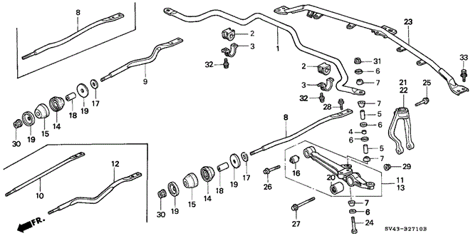 CHASSIS/FRONT LOWER ARM for 1997 Honda ACCORD SEDAN #1