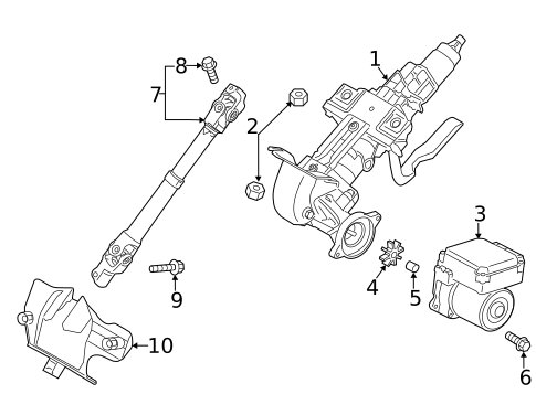 Steering Column Assembly for 2018 Mazda CX-5 #0