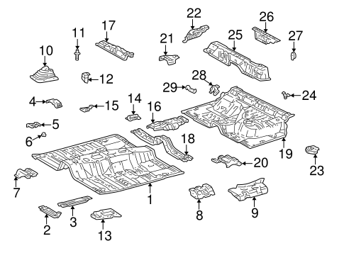 BODY/FLOOR & RAILS for 1996 Toyota 4Runner #1
