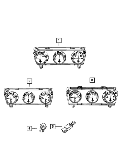 Air Conditioner and Heater Controls for 2012 Chrysler 200 #0