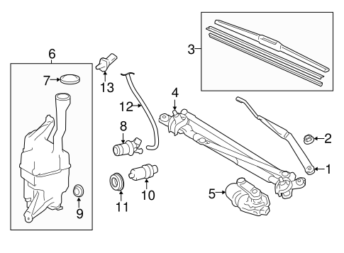 ELECTRICAL/WIPERS for 2013 Toyota Camry #1