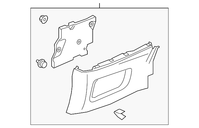 FR3Z-7631113-AA Деталь QTR TRIM PANEL, LEFT
