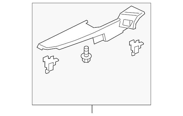 FR3Z-7631004-AB Деталь UPPER QTR TRIM, RIGHT