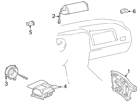 ELECTRICAL/AIR BAG COMPONENTS for 1996 Toyota RAV4 #1