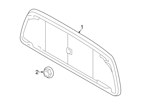 Body/Glass & Hardware - Back for 2016 Toyota Tacoma #2