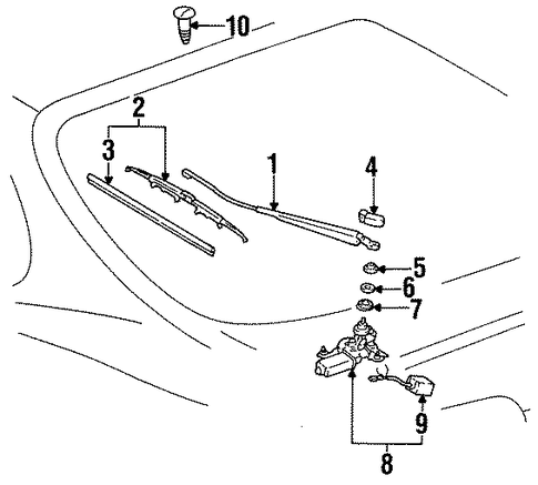 ELECTRICAL/WIPERS for 1997 Toyota Supra #2
