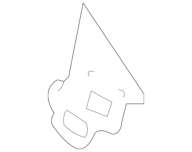 6H6Z-18D583-A UPPER DUCT BRACKET, RIGHT
