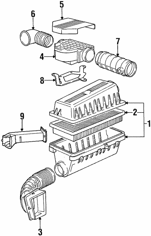 Air Cleaner for 1990 BMW 735iL #0