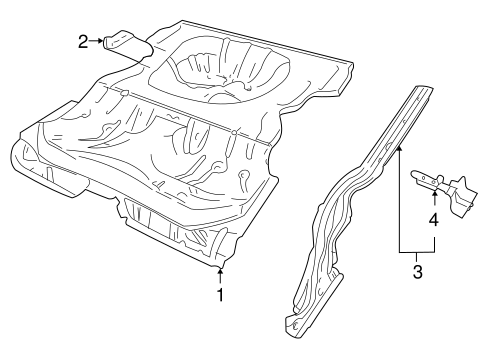 9-3 REAR FLOOR & RAILS